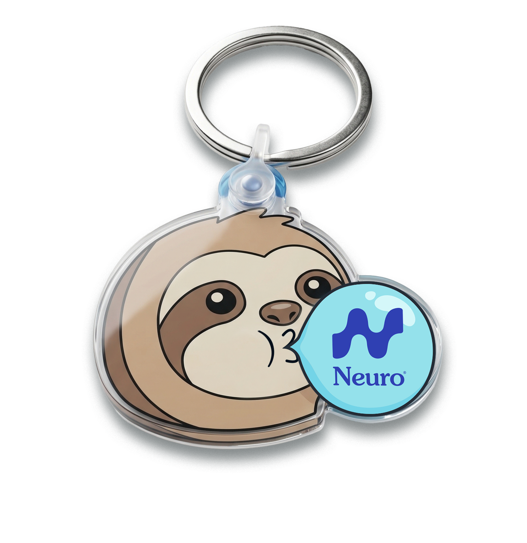 SlothKeyChainTransparent