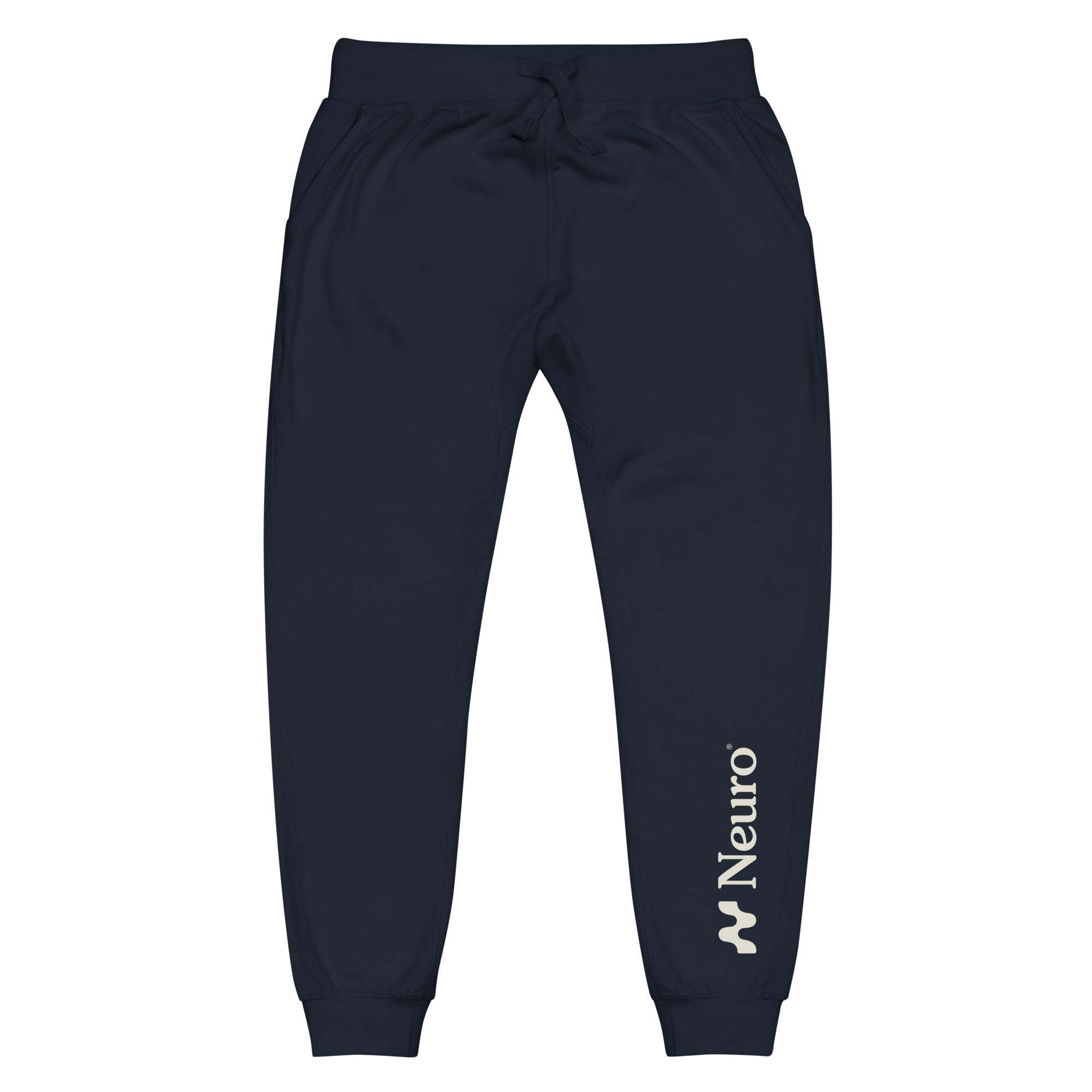 unisex-fleece-sweatpants-navy-blazer-front-69a8388a07228
